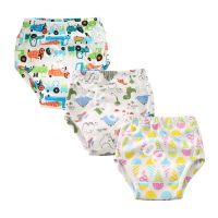 【CC】 1Pcs Breathable Baby Cotton Training Pants Panties Diapers Reusable Nappies Diaper Washable