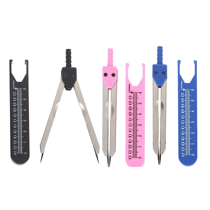 3PCS EKG ECG Caliper ECG Scaler ECG Caliper with Nursing Ruler, Durable