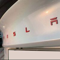 สติกเกอร์ติดรถสำหรับ TESLA Model 3 Y,โลโก้หาง Tesla ตราสัญลักษณ์ภาษาอังกฤษดัดแปลงโมเดล X S ฝากระโปรงท้ายอุปกรณ์โลโก้