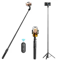 Ulanzi SK-03 1.6เมตร Livestream S Elfie 360หมุนบลูทูธ10เมตรการควบคุมระยะไกลขาตั้งกล้อง S Elfie ยืนด้วยขยายรองเท้าเย็น