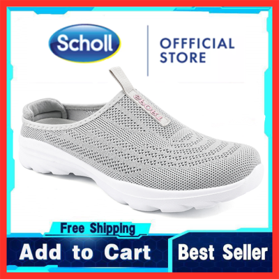 Scholl รองเท้าผู้หญิง รองเท้าผ้าใบ Scholl รองเท้าผู้หญิง รองเท้าผ้าใบ Scholl รองเท้าแตะ Scholl รองเท้าไม่มีส้น Scholl ขนาดใหญ่ครึ่งรองเท้าแตะ รองเท้าแตะฤดูร้อนแบนผู้หญิงรองเท้ากีฬาลำลองรองเท้าแตะกีฬาผู้หญิง