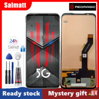 Salmatt 6.65 "Incell สำหรับ ZTE Nubia Red Magic 5 5G หน้าจอดิจิตอลสัมผัสหน้าจอ LCD สำหรับ Nubia RedMagic 5S NX659J จอ LCD ทดสอบแล้ว