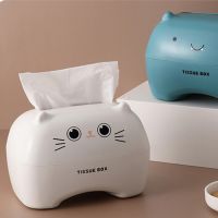 Nordic Roll Paper Storage Box Thickened Plastic Tissue Box Creative Cute Cartoon Tissue Box Container Towel Napkin Tissue Holder