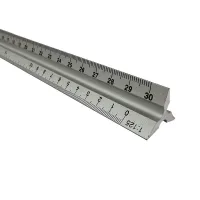 30cm Aluminium Metal Triangle Scale Architect Engineer Technical Ruler Drawing tools Measuring ruler Teaching Equipment Cleaning Tools