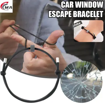 Escape Bracelet Car Window Breaker Car Emergency Escape Bracelet,Vehicle  Safety Escape Tool Wrist Strap with Tungsten Car Emergency Self Rescue Tool  Vehicle Rapid Escape Bracelet Glass Breaker : : Car & Motorbike