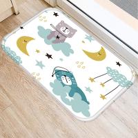 Cartoon Alpaca Entrance Door Mat Dinosaur Panda Home Modern Absorbent Mat Bathroom Mat Rug Carpet Floormat Bedside Mat Doormat