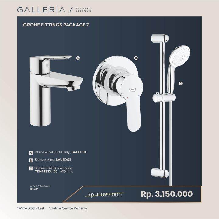 Grohe Fittings Package 7 / Grohe Paket Shower Lazada Indonesia