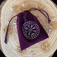 ONLY 3PCS Assorted Polyhedral Dice Set with Purple Drawstring Bag for Divination