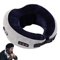 Travel Pillow Massager Electric Rechargeable Cervical Spine Massage Cushion Portable Neck Support With 3 Massage Modes For Travel pillows