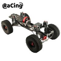 OuYunTingM โครง SCX10 1/10 Mobil Remote Control ถังโลหะ,จำลองรถอัพเกรดฐานล้อขนาด313มม.