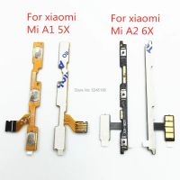 สวิทช์ไฟด้านข้างปรับระดับเสียง1ชิ้นสายเคเบิ้ลหลักปุ่มเปิดปิดสำหรับ XiaoMi Mi A1 A2 Lite 5X 6X โทรศัพท์อะไหล่สายเคเบิลยืดหยุ่นปุ่มปรับเสียง