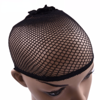 Fanco Wig Black Snood Nylon Hairnet Materials For Wigs Making Streching Elastics Mesh Cap For Women Wig Liner Accessories