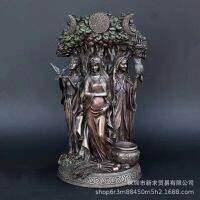 Retro กรีซศาสนา Triple Goddess Artemis Aphrodite Hecate เรซิ่นเครื่องประดับ Figurines Miniatures หัตถกรรมคริสต์มาสตกแต่งบ้าน