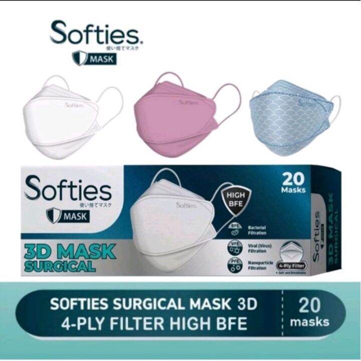 SOFTIES Surgical Mask KF94 Isi 20pcs Lazada Indonesia
