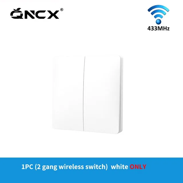 Wireless Smart Switch 1/2 Gang 2 Way Waterproof Push Button 433Mhz Self