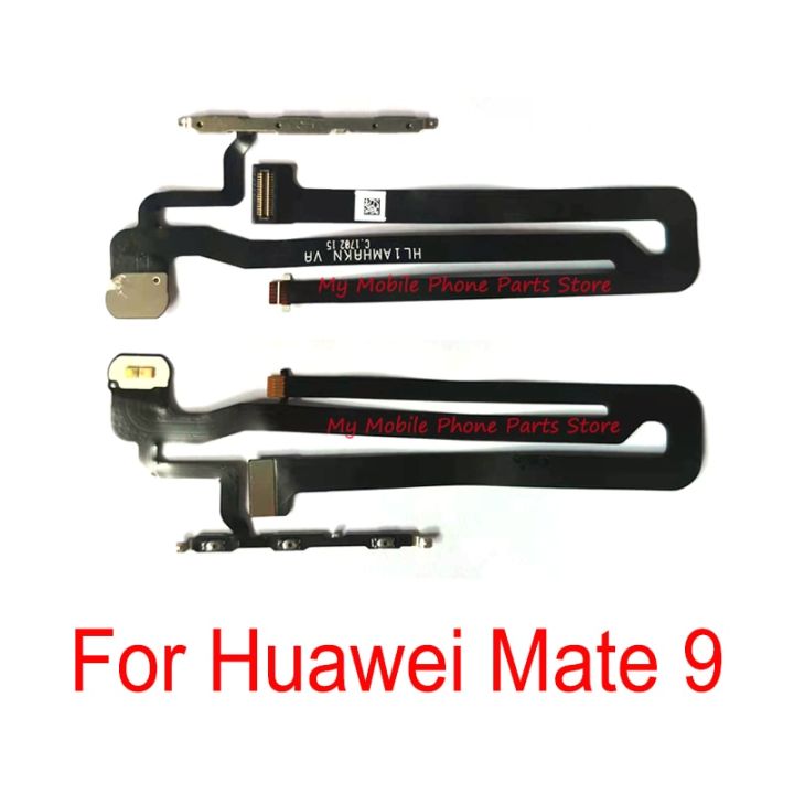 Huawei Mate 9สายเคเบิ้ลยืดหยุ่นสำหรับเพาเวอร์และระดับเสียงแบบดั้งเดิม Mate9ปุ่มปุ่มเปิดปิดสวิตช์ด้านข้างคีย์สายอ่อน