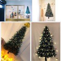 ▽✆❂ Mulit Size Featival Christmas Tree Tapestry Ornament Pine Hang Cloth Wall Decor Rectangle Bedroom Art Background Simple Tapestry