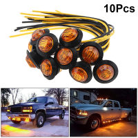 10Pcs 12V Amber 34รอบ Clearance LED ด้านหน้าด้านหลังตัวบ่งชี้ Marker Light สำหรับรถบรรทุกรถรถบัส Trailer Caravan เรือ