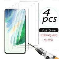 For Samsung S21 FE 5G 4pcs Screen Protector Tempered Glass For Samsung Galaxy Galax S 21FE S21FE 5G 6.4inch Safety Glass Film