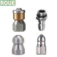 Sprayer Head Stainless Steel Sewer Drain Pipe Jetter Cleaning Nozzle For G 1/4 High Pressure Washer Hose Tools Essories