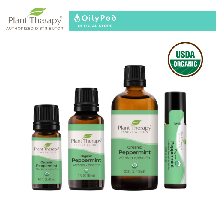 Plant Therapy Peppermint Organic Essential Oil 10 ml