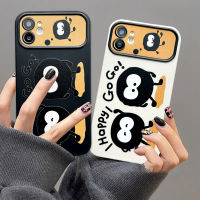 เคสสำหรับ iPhone 15 14 13 12 11 Pro Max X XR Xs Max 8 7 6S Plus SE 2020เคสฝาหลังซิลิโคนนิ่มป้องกันเคสโทรศัพท์ลายลูกบอลถ่านหินน่ารัก