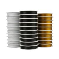 Strong Black White Gold Color Line Stainless Steel Wire Tiger Tail Beading Wire For Jewelry Making 50m/Roll 0.3/0.38/0.45mm