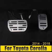 สำหรับ Toyota Corolla E170 E160 E180 2014 2015 2016 2017 2018คันเร่งคันเร่งแป้นเบรกไม่ลื่นอุปกรณ์เสริมฝาครอบ