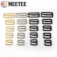 ☒ Meetee 5/10Pcs 20-50mm Metal Tri-Glide Hook Adjust Buckles Bag Belt Strap Slider Hooks Clasp DIY Luggage Webbing 6-shaped Buckle