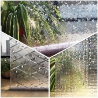 Window Film Privacy Mosaic Decoration Static Cling Adhesive UV Blocking Stained Glass Stickers