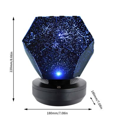 Starry Projector Night Light Star Sky Lighting Lamp Rotating Planet Projection Light for Kids
