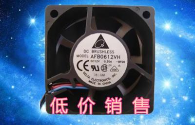 Original Delta 6025 12V 0.30A AFB0612VH 6cm cm cooling fan 3 lines