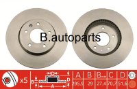 จานเบรคหน้า CHEVROLET CAPTIVA C100 C140 2.0 2.4 2006-2018 96625948 RUNSTOP /คู่