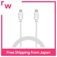 ELECOM USB cable TypeC to TypeC Power Delivery compatible [fast charging at maximum 3A] USB2.0 certified product 1.5m white MPA-CC15PNWH