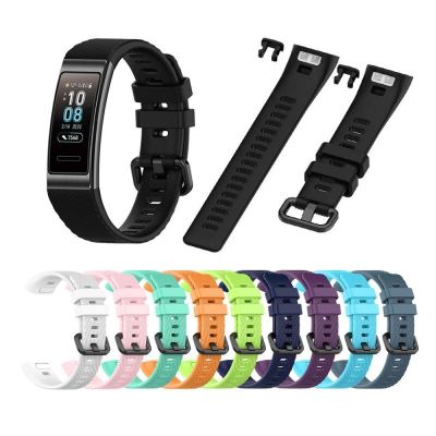 Soft Silicone Watchband For Huawei Band 3/Band 3 Pro/Band 4 Pro Wristband Replacement Adjustable Sport Strap Bracelet