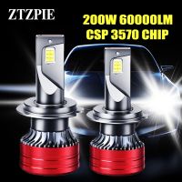 2023 ▶ ZTZPIE 12V 6500K H1 H4 H3 H11 9005HB3 HB4 9006หลอดไฟ Led CSP ไฟหน้า3570ตัดหมอกสูง200W 60000LM