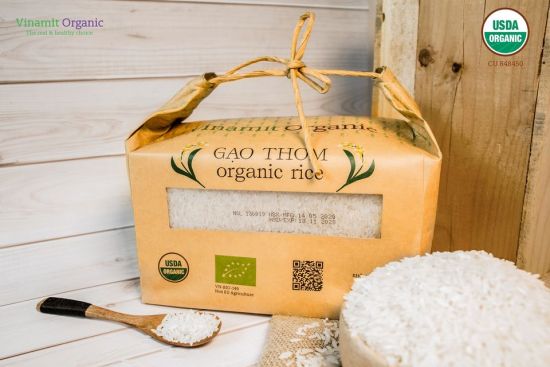 Gạo thơm vinamit organic rice 2kg - ảnh sản phẩm 5