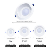 LED Downlight 6W 13W 20W Indoor Spot Light Round IP65 Waterproof Recessed Lamp Bathroom Kitchen Aquarium Outdoor 220V 240V