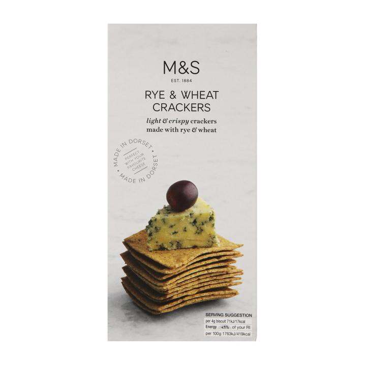 M&S Rye and Wheat Crackers 150g x1 Marks and Spencer Food Savoury