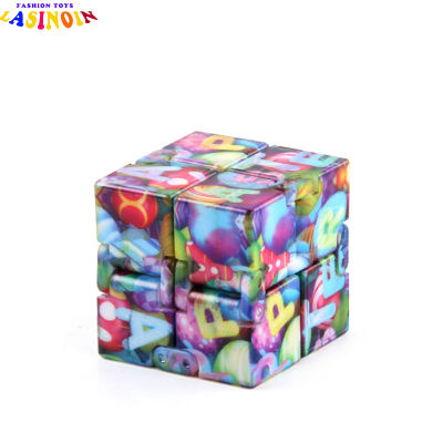 TS【ready Stock】Colorful Easter Pattern Magic Cube Waterproof Stickerless Anti Adhesive Groove Stress Relief Puzzles Toy Children Educational Gift【cod】