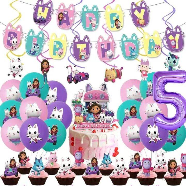 Gabby Dollhouse Birthday Party Decoration Gabby Dollhouse Balloon