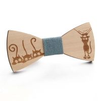 Fashion Wooden Men 39;s Ties Bowtie Gentleman Bow Handmade Note Pattern Butterfly Tie Party Bow Ties Wooden Unique Tie for Man