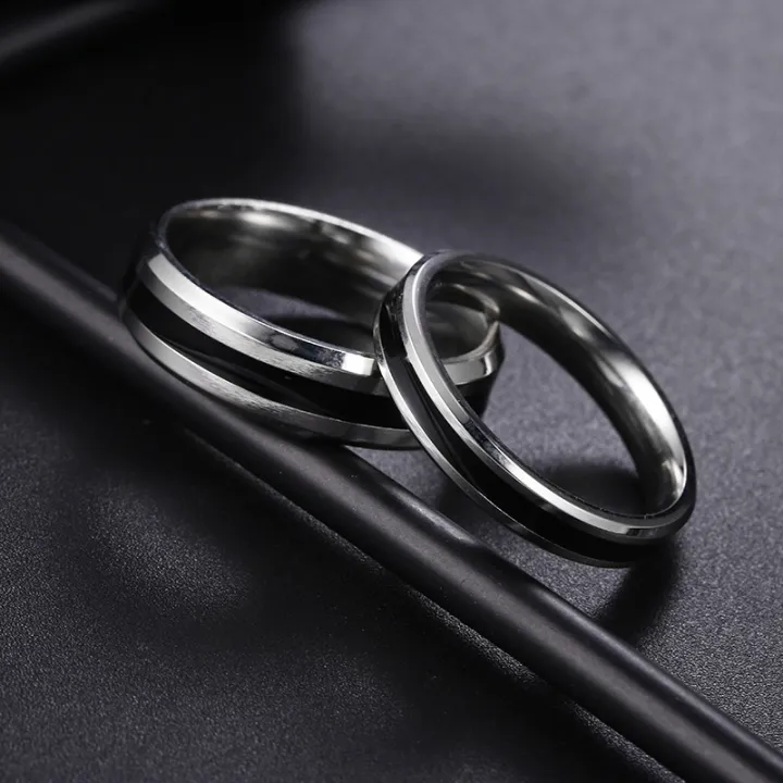 shouman-stainless-steel-black-line-simple-finger-couple-rings-for-women-mens-wedding-band-cool-lover-jewelry