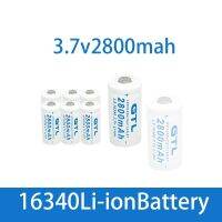 CR123ลิเธียมไอออนลิเธียม16340ลิเธียมไอออน3.7V 2800MAh ชาร์จได้ CR123A 3.7V สำหรับปากกาไฟฉาย LED เซลล์