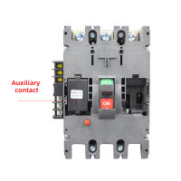 25A 63A 80A 100A 3P MCCB Circuit Breaker พร้อมกล่องโมดูลที่สะดวกติดตั้ง Shunt ReleaseAuxiliary Contact แล้ว