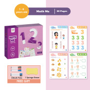 Learning math and science book Math Me Lalala Baby, erasable early