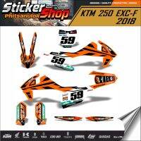 สติ๊กเกอร์ติดรถ วิบาก เอ็นดูโร่ รุ่น KTM 250 EXC-F 2018 2018 No.11