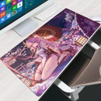 Genshin Impact Yae Miko Anime Kawaii Girls Mouse Pad อุปกรณ์เสริมสำหรับเล่นเกม แผ่นรองเมาส์คีย์บอร์ด แผ่นรองโต๊ะยาง แผ่นรองเมาส์สำนักงานแล็ปท็อป