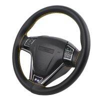 【YF】 Universal Genuine Leather Car Steering Wheel Cover Cowhide Case 36/38/40cm For Ford Civic Polo Opel Etc