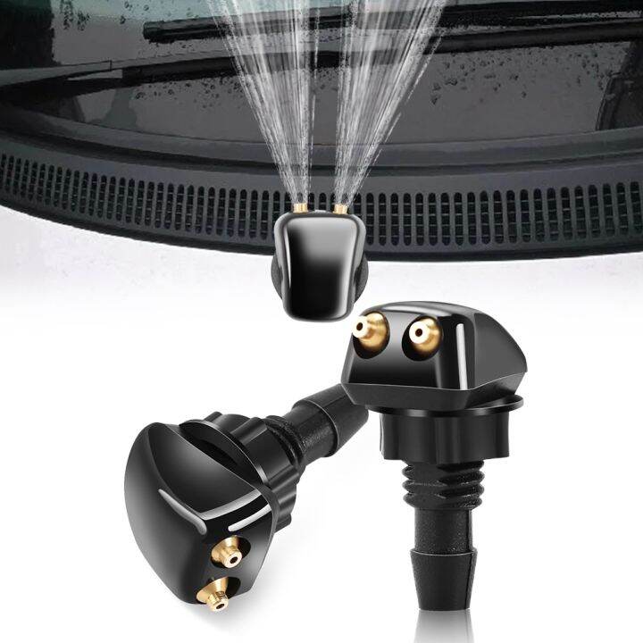 [New Accessory] 2x Universal Car Front Windshield Washer Wiper Nozzle